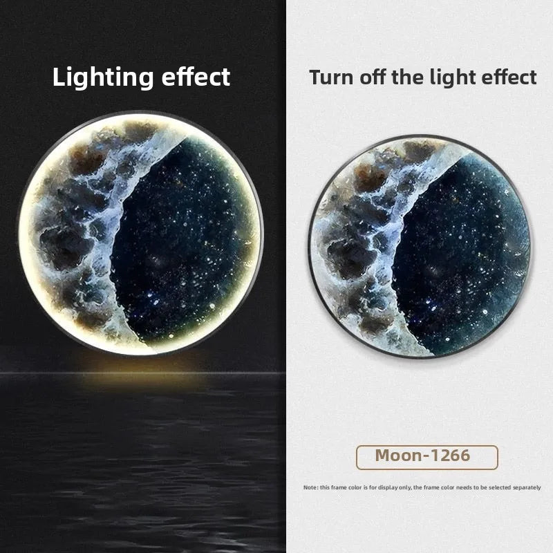 Applique Murale LED Lune Moderne – Lampe Murale Télécommandée Design pour Salon, Chambre ou Hôtel