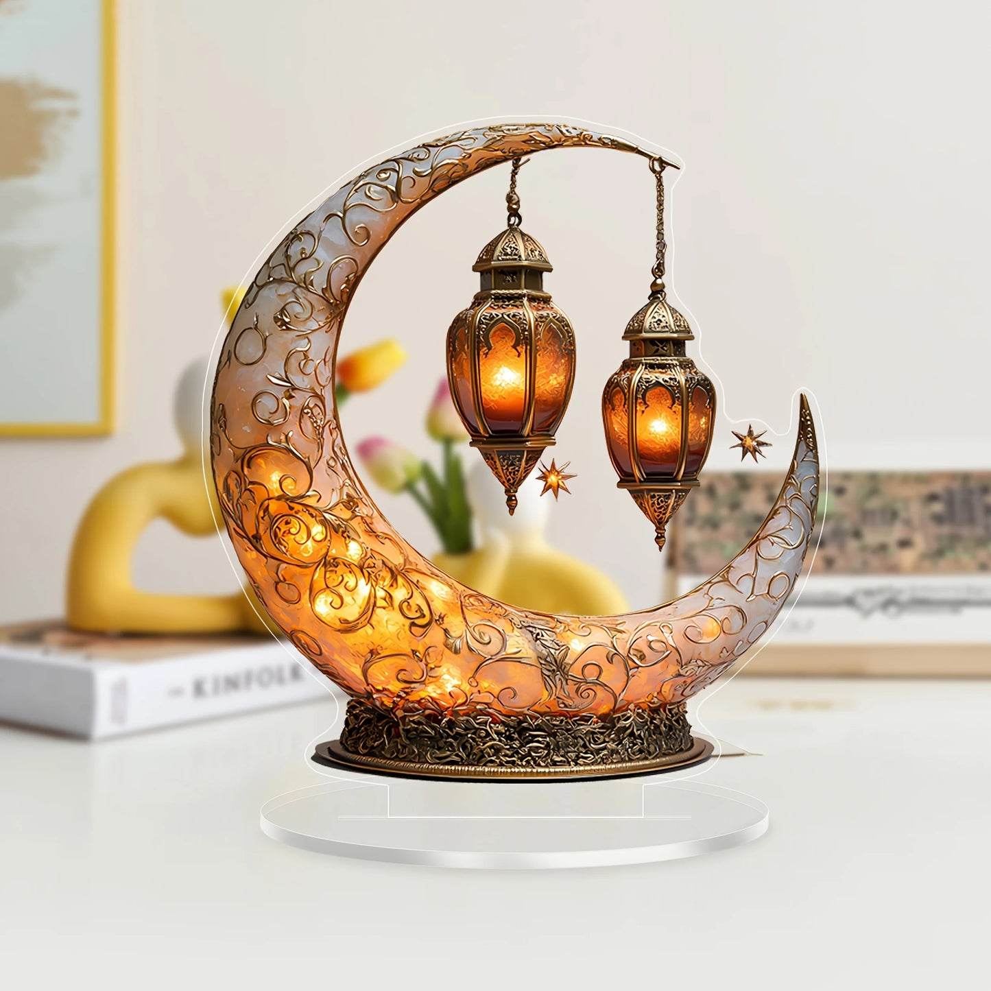 Lampe Lune Décorative 3D – Veilleuse Design pour Maison & Cadeau Idéal