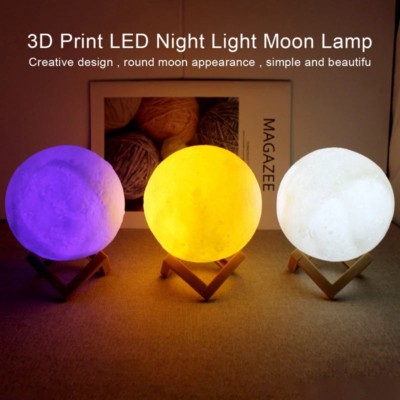 Lampe Lune LED 3D – Veilleuse Galaxy Décorative pour Chambre & Cadeaux Enfants
