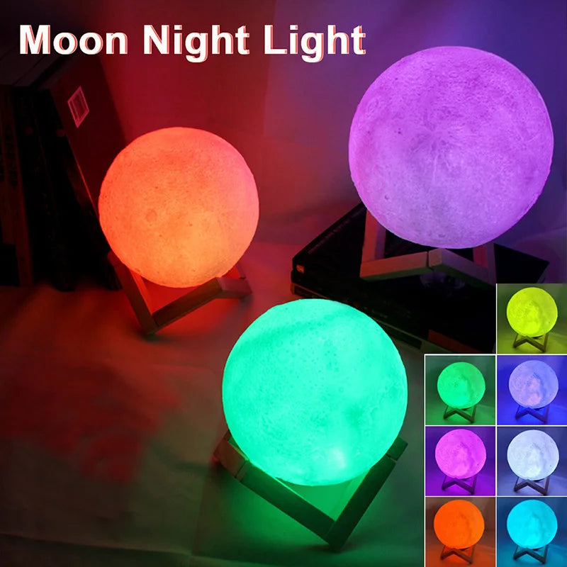 Lampe Lune LED 3D – Veilleuse Galaxy Décorative pour Chambre & Cadeaux Enfants