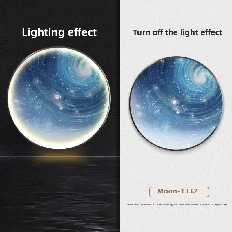 Applique Murale LED Lune Moderne – Lampe Murale Télécommandée Design pour Salon, Chambre ou Hôtel