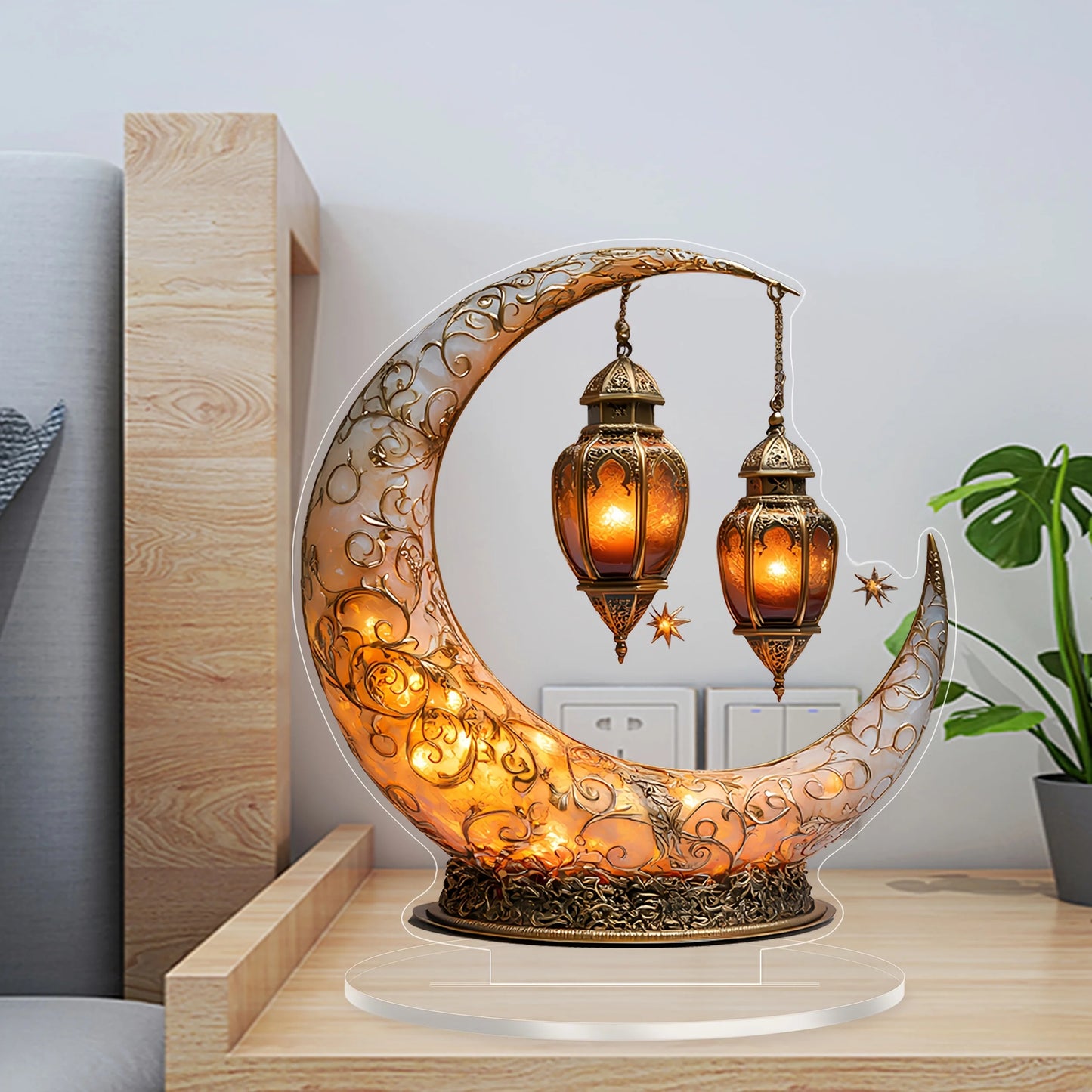 Lampe Lune Décorative 3D – Veilleuse Design pour Maison & Cadeau Idéal